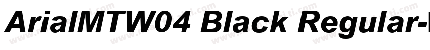 ArialMTW04 Black Regular字体转换